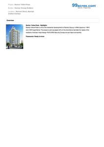 Image of 450 Sq.ft 1 BHK Apartment / Flat for sale in Navkar Yellow Roses, Borivali West, Mumbai for Rs. 9000000