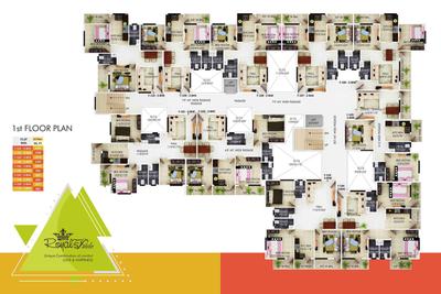 Image of 950 Sq.ft 2 BHK Apartment / Flat for sale in Ismail Royal Pride, Shambhu Nagar, Nagpur for Rs. 4400000