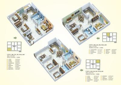 Image of 1479 Sq.ft 3 BHK Apartment / Flat for sale in Oneiro Aarambham, Nagondanahalli, Bengaluru for Rs. 9500000