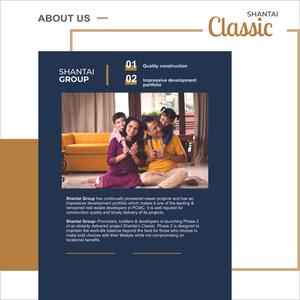 Image of 970 Sq.ft 2 BHK Apartment / Flat for sale in Shantai Classic, Ravet, Pune for Rs. 7500000