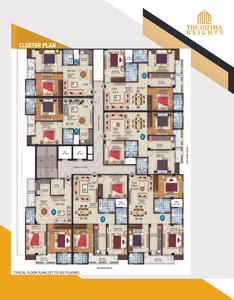 Image of 893 Sq.ft 2 BHK Apartment / Flat for sale in VRSA The Ultima Heights, Sector 104, Noida for Rs. 5800000