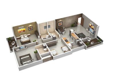 Image of 1890 Sq.ft 3 BHK Apartment / Flat for sale in Archway Sahil CHS, Aundh, Pune for Rs. 26000000