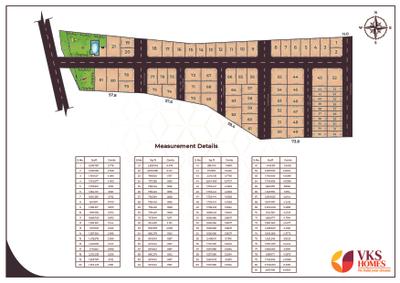 Image of 1605 Sq.ft Residential Plot / Land for sale in VKS Vedha, Sulur, Coimbatore for Rs. 4232000