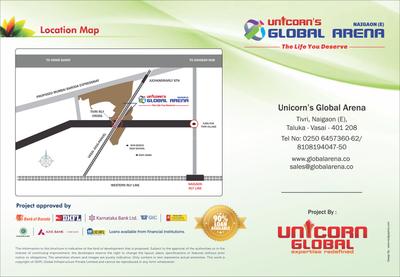 Image of 309 Sq.ft 1 BHK Apartment / Flat for sale in Unicorn Arena, Naigaon East, Naigaon for Rs. 2750000