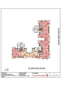 Image of 2400 Sq.ft 3 BHK Apartment / Flat for sale in Shreenathji Delta Riviera, Ulwe, Navi Mumbai for Rs. 46000000