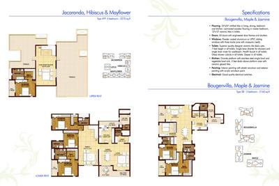 Image of 2215 Sq.ft 3 BHK Apartment / Flat for sale in Adarsh Palm Retreat Tower 1, Bellandur, Bengaluru for Rs. 56500000
