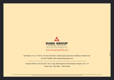 Image of 1000 Sq.ft 2 BHK Apartment / Flat for sale in Rama Rich Woods, Spine Road, Pune for Rs. 7020000