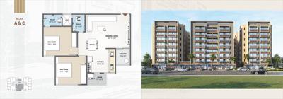 Image of 624 Sq.ft 2 BHK Apartment / Flat for sale in Vega Shyam One15, Vastral, Ahmedabad for Rs. 5400000