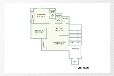 Image of 690 Sq.ft 2 BHK Apartment / Flat for sale in Shivansh Sharnam, Kalali, Vadodara for Rs. 2600000
