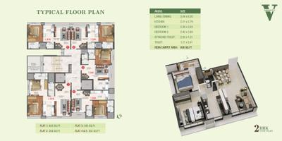 Image of 400 Sq.ft 1 BHK Apartment / Flat for sale in Vrindavan Elite, Vikhroli East, Mumbai for Rs. 8800000