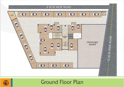Image of 578 Sq.ft 1 BHK Apartment / Flat for sale in City Next Godavari Residency, Dwarka, Nashik for Rs. 2900000