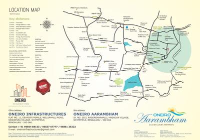 Image of 1479 Sq.ft 3 BHK Apartment / Flat for sale in Oneiro Aarambham, Nagondanahalli, Bengaluru for Rs. 9500000