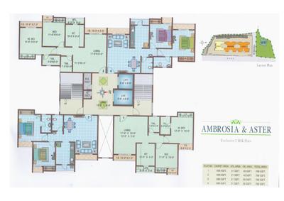 Image of 650 Sq.ft 1 BHK Apartment / Flat for sale in Cosmos Empress Park, Kasarvadavali, Thane for Rs. 7000000