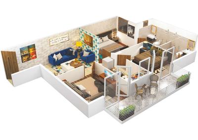 Image of 430 Sq.ft 1 BHK Apartment / Flat for sale in Pyramid Infinity, Southern Peripheral Road, Gurgaon for Rs. 5500000