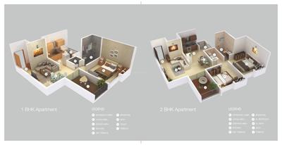 Image of 690 Sq.ft 1 BHK Apartment / Flat for sale in Nivasa Udaan Phase II, Lohegaon, Pune for Rs. 4200000