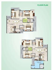 Image of 2000 Sq.ft 3 BHK Apartment / Flat for sale in Basera Heights, Tajganj, Agra for Rs. 8700000